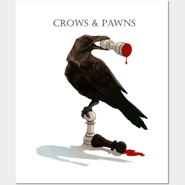 Crows and Pawns Wall Art by paintedmonk